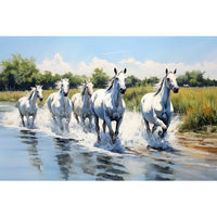 Thumbnail for Painting Canvas of Horses