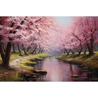 Thumbnail for Japanese Cherry Blossom Landscape Canvas