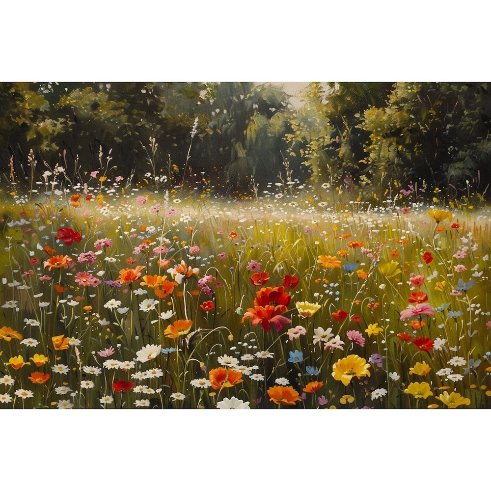 Wild Flower Field Canvas