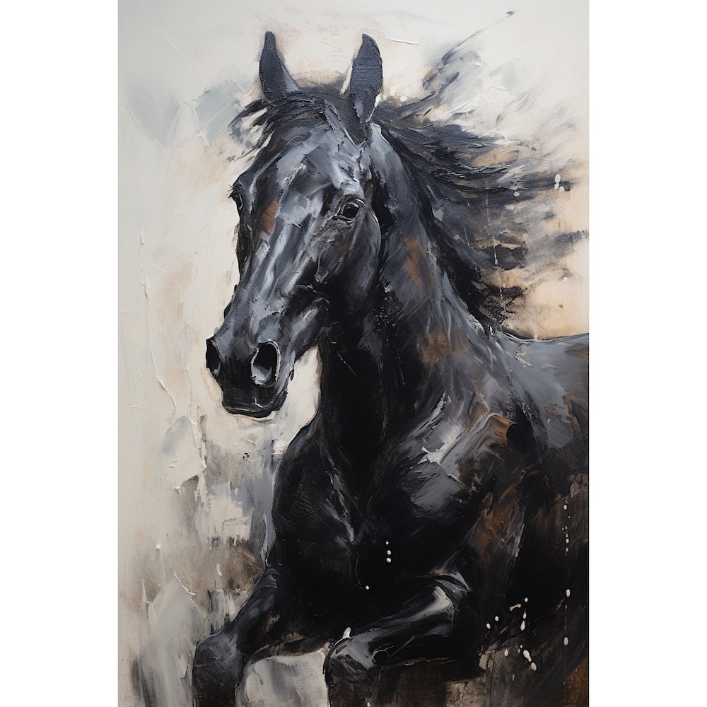 Black Horse Canvas