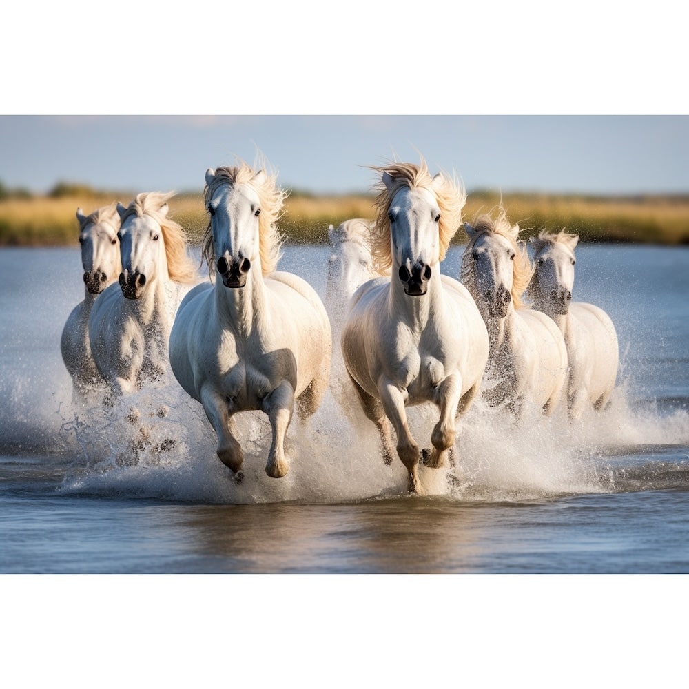 Wild Horses Painting Print
