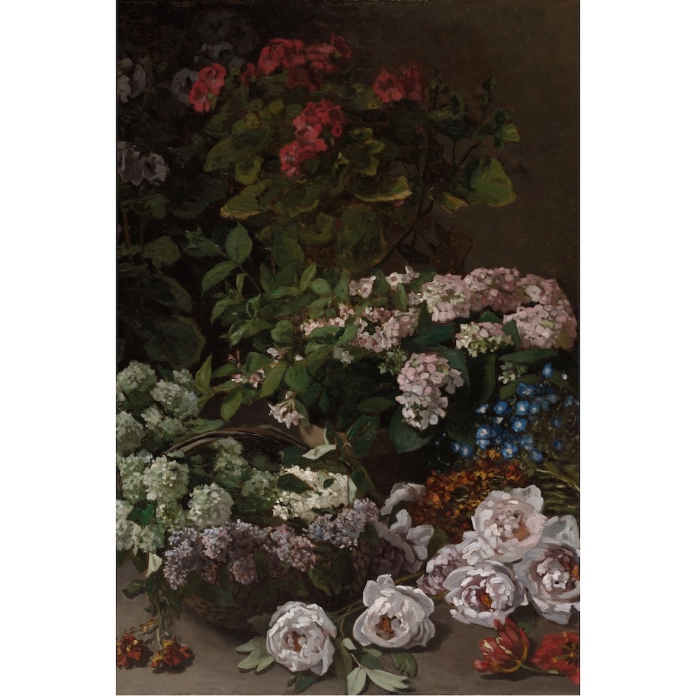 Flower Canvas by Claude Monet