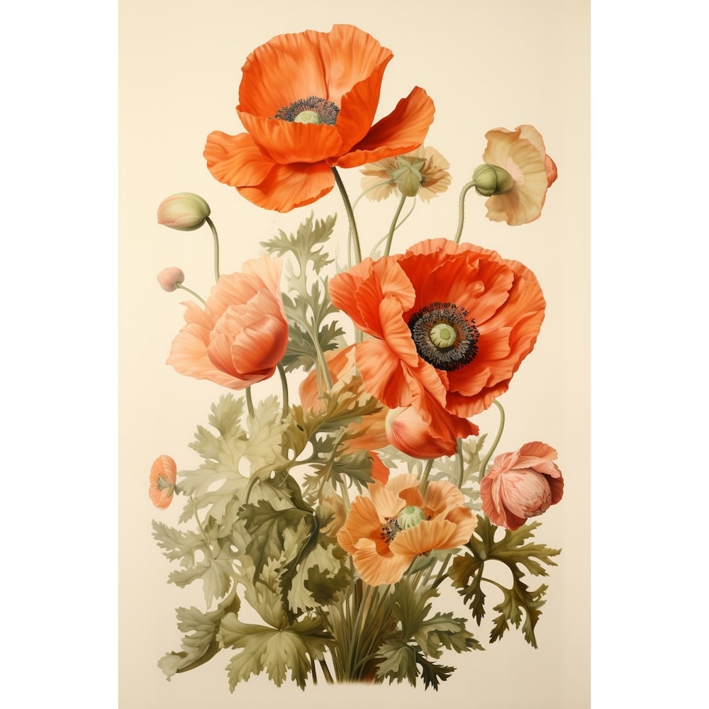 Vintage Poppy Canvas