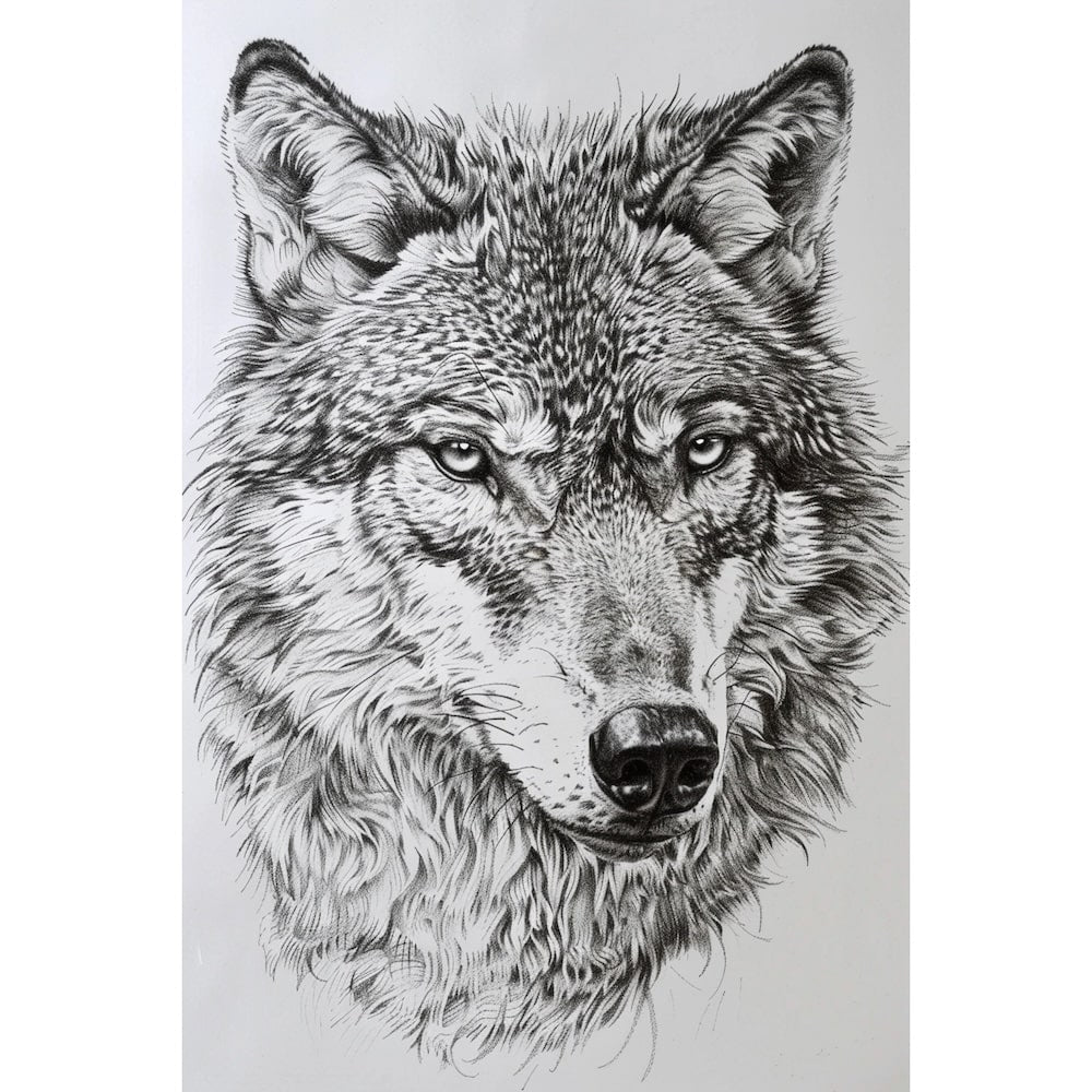 Wolf Drawing Canvas