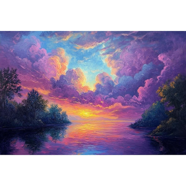 Sky and Clouds Oil Canvas