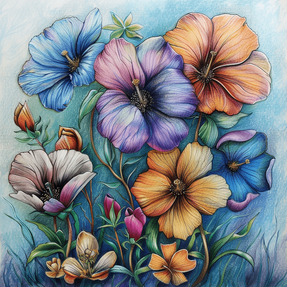 Flower Painting Drawing