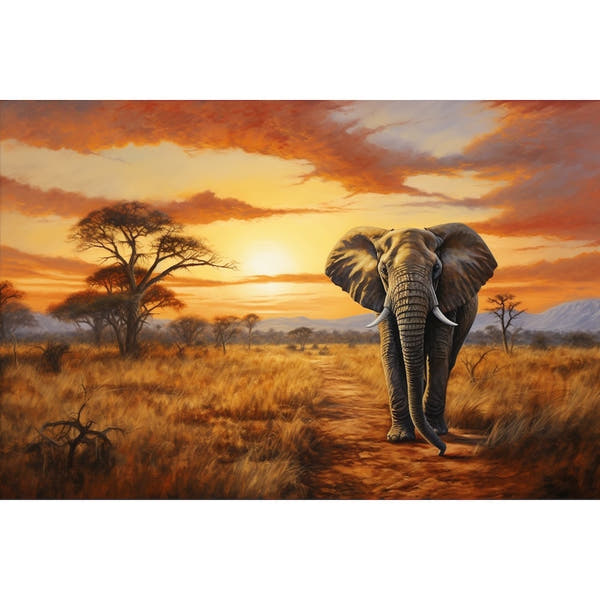 Elephant Acrylic Canvas