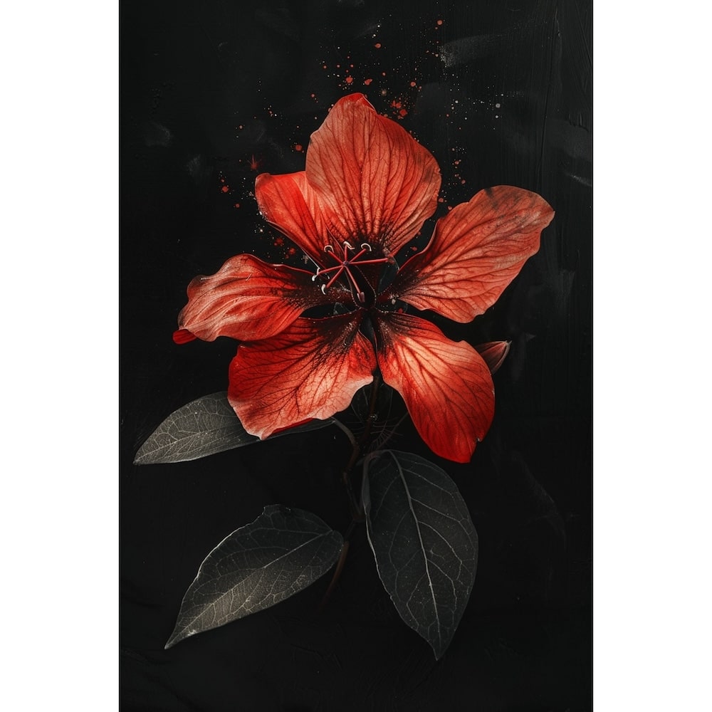Red Flower Canvas
