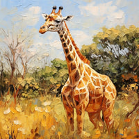 Thumbnail for Giraffe Oil Canvas