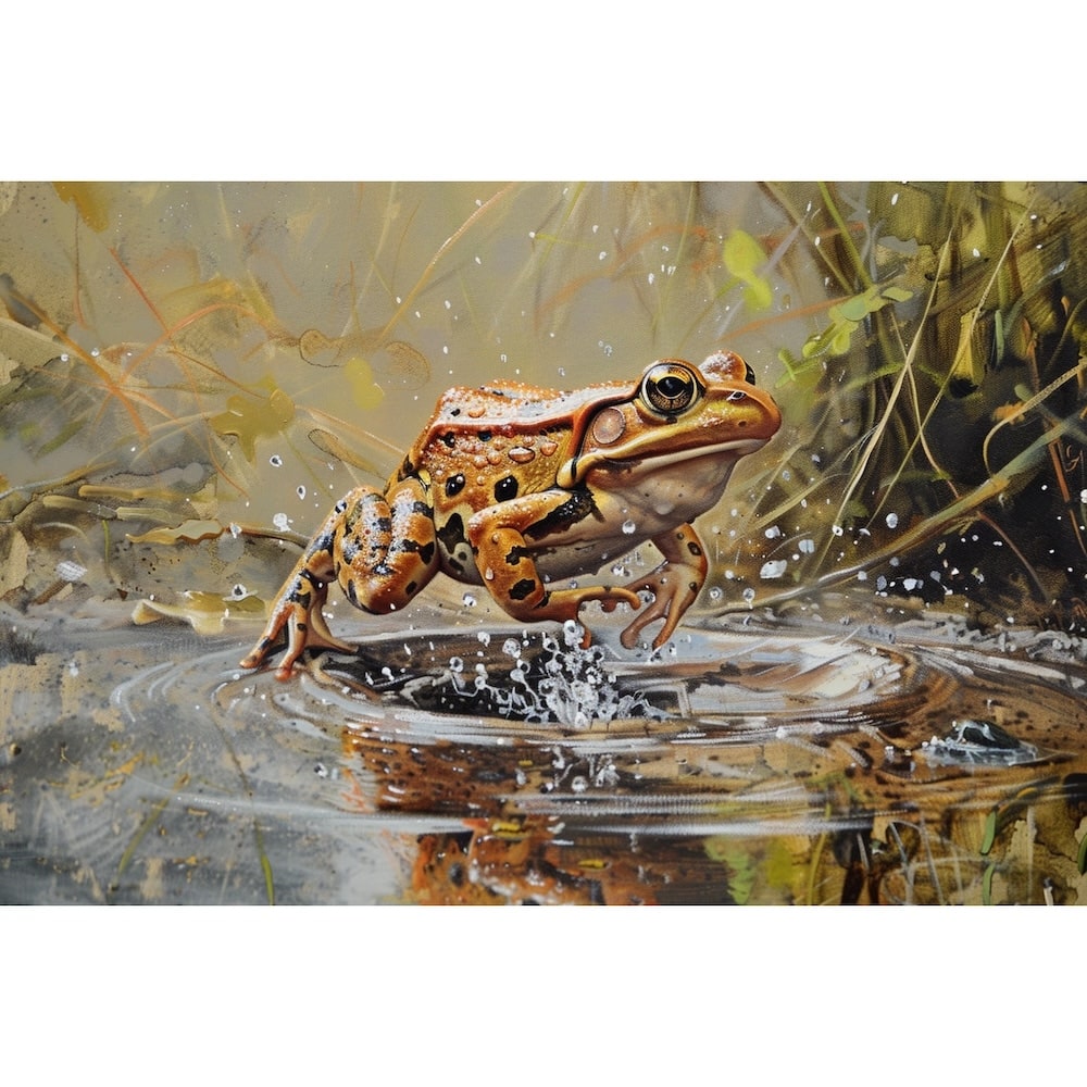 Frog Oil Canvas