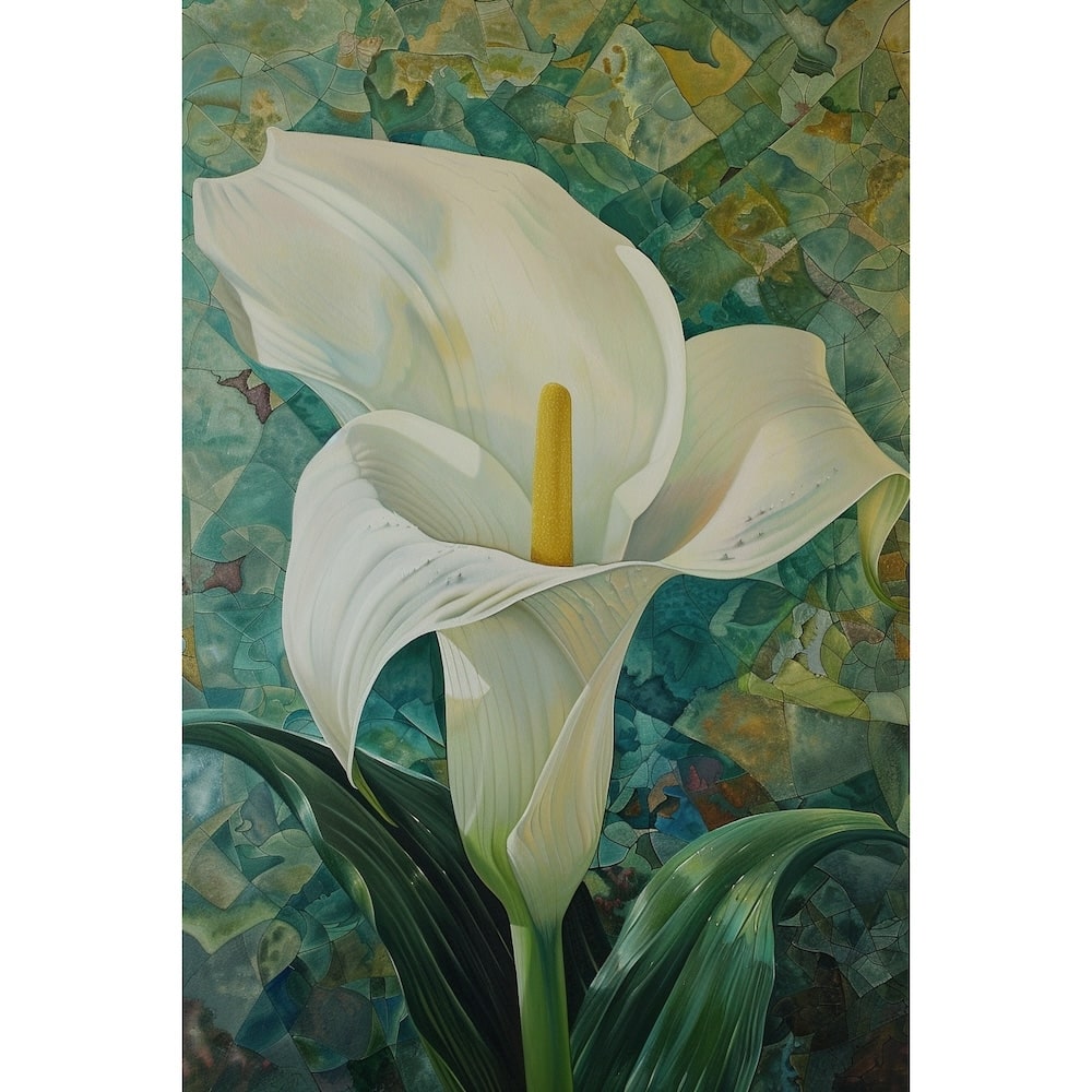 White Calla Lily Flower Canvas