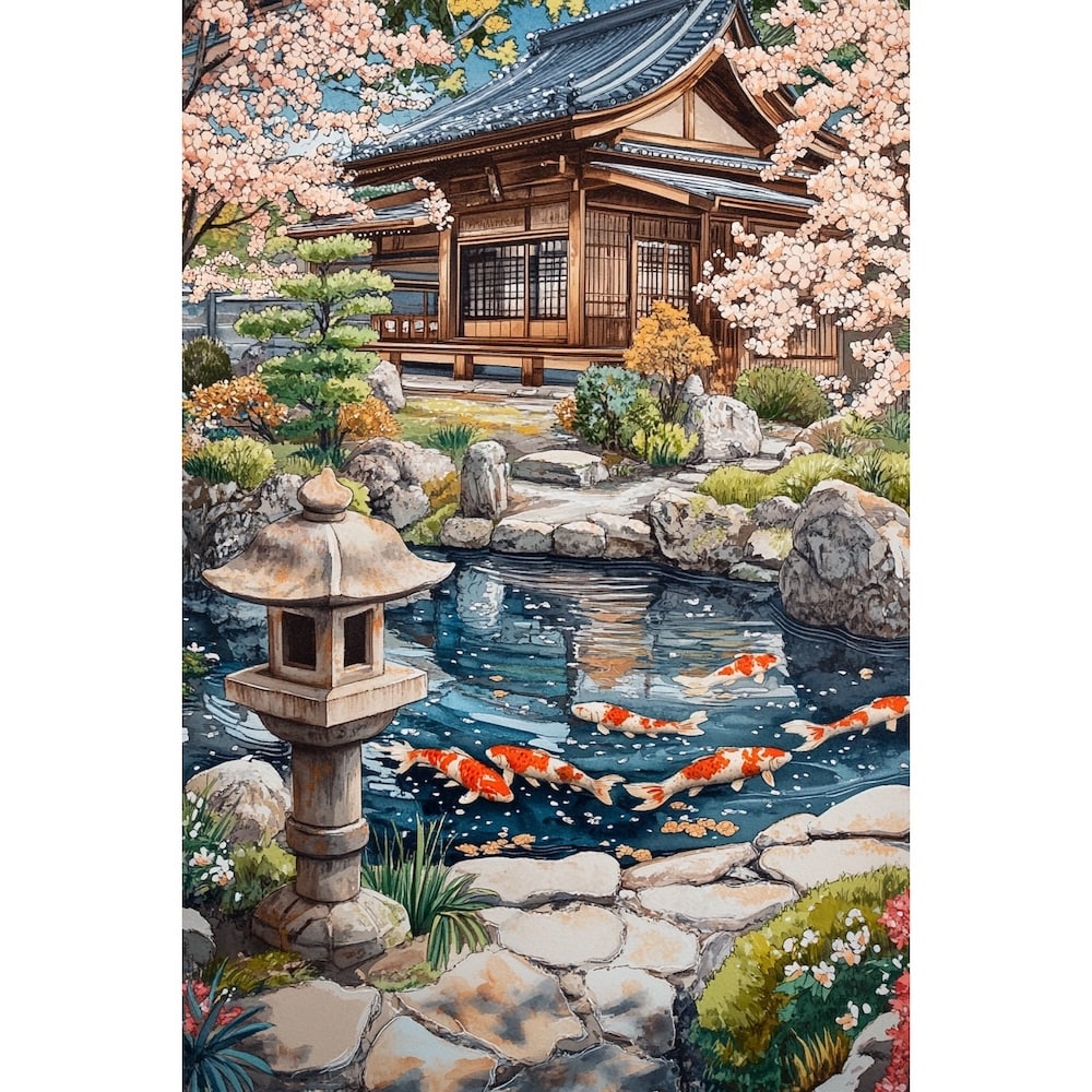 Japanese Garden Canvas