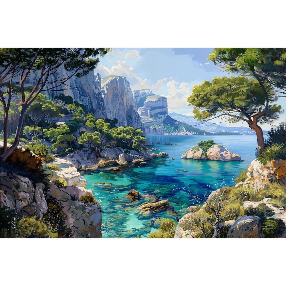 French Landscape Canvas