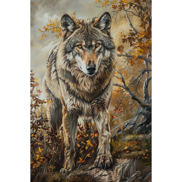 Wolf Canvas on Canvas