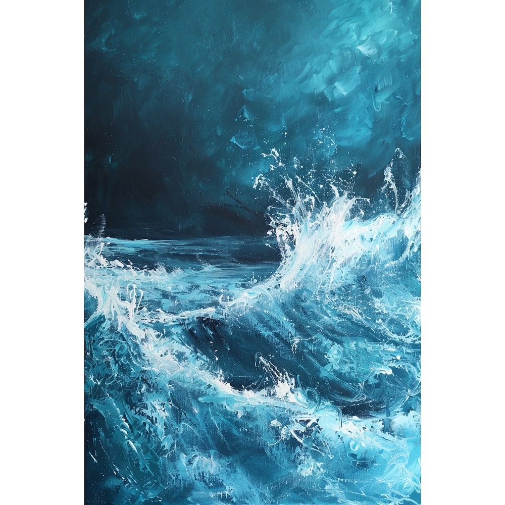 Stormy Sea Oil Canvas