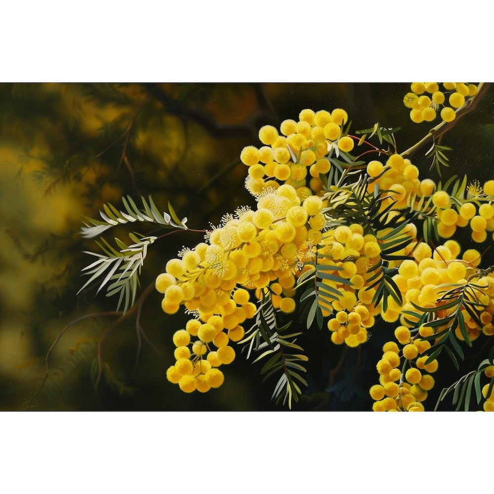 Yellow Flowers Oil Canvas
