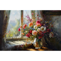Thumbnail for Flowers Still Life Oil Canvas