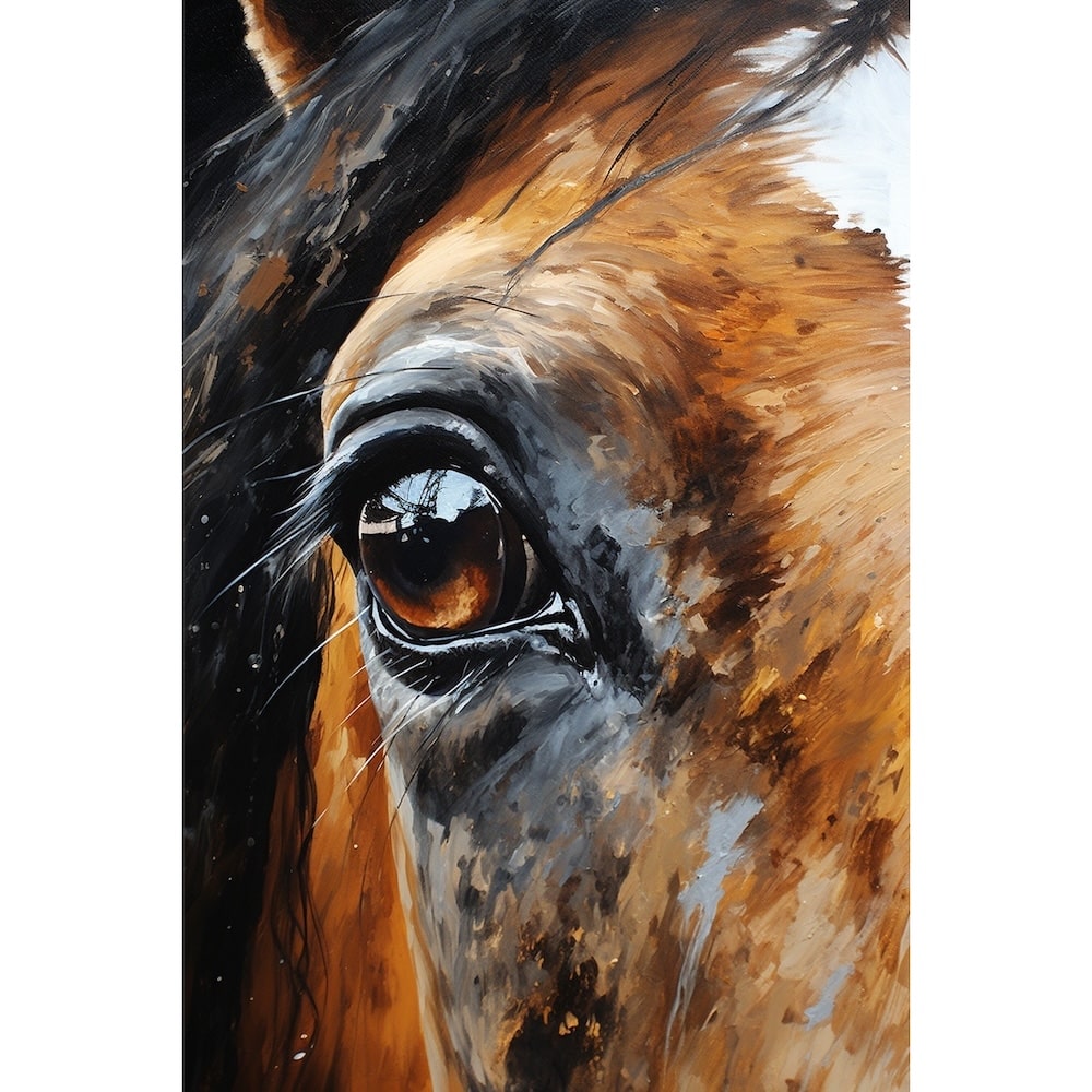 Horse Portrait Oil Canvas
