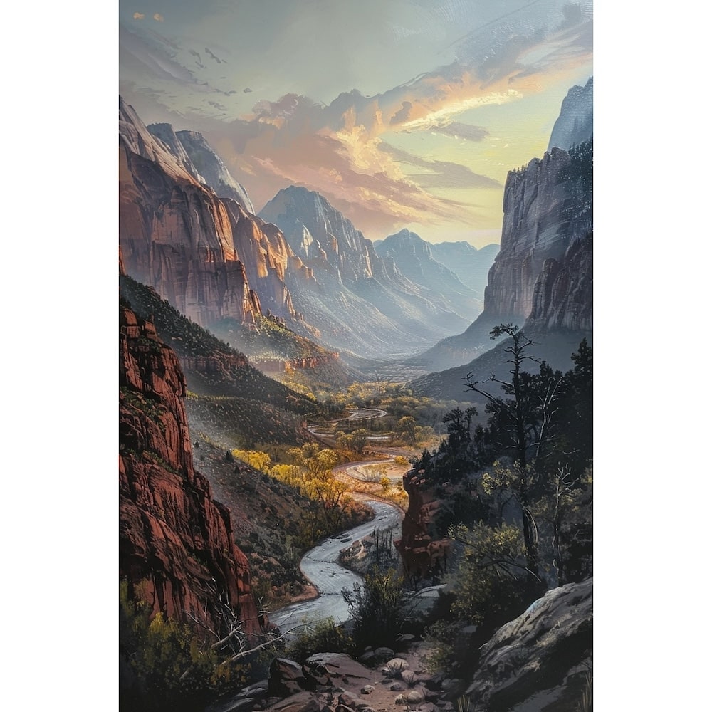Landscape Framed Painting Art