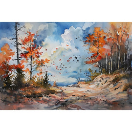 Abstract Landscape Canvas