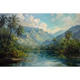 Oil Colour Landscape Canvas