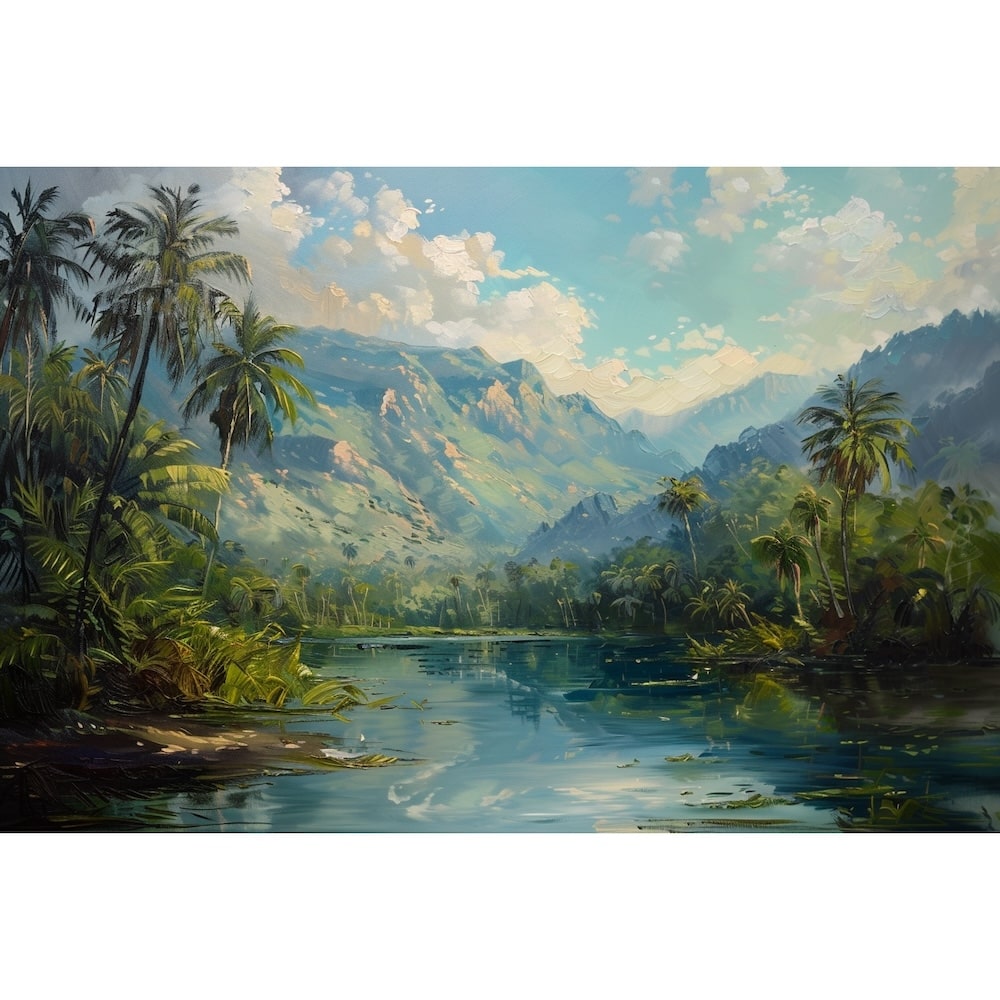 Oil Colour Landscape Canvas