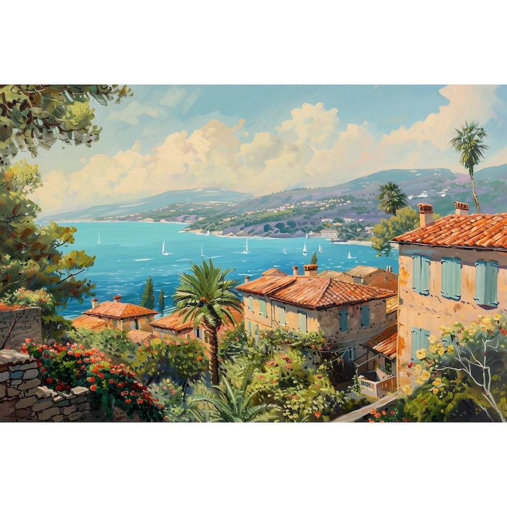 Mediterranean Landscape Canvas