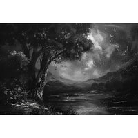 Thumbnail for Monochrome Landscape Canvas