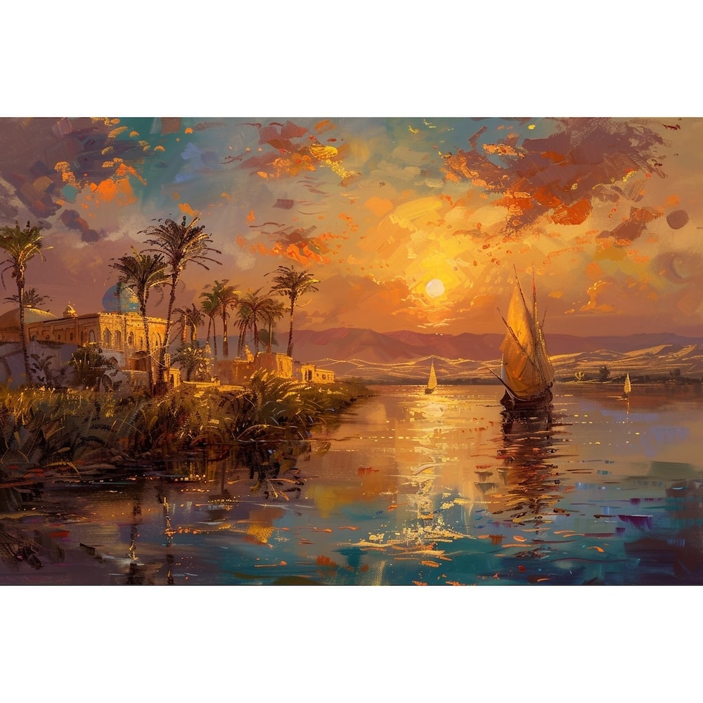 Egyptian Landscape Canvas