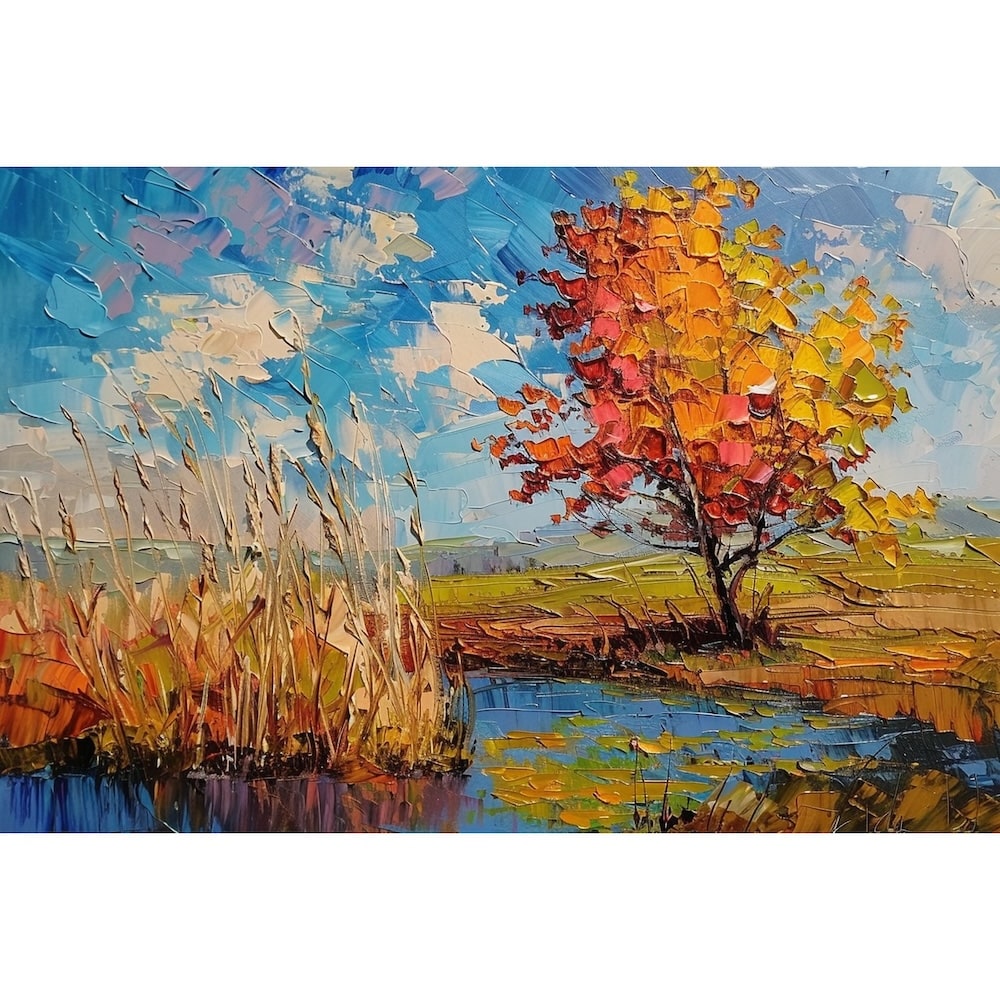 Semi Abstract Landscape Canvas
