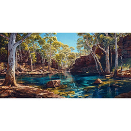 Contemporary Australian Landscape Canvas 