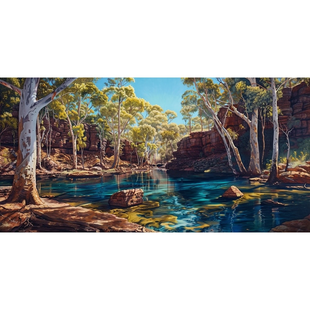 Contemporary Australian Landscape Canvas 