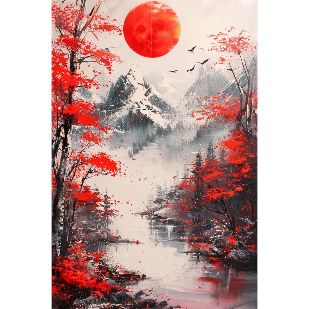 Japanese Landscape Canvas