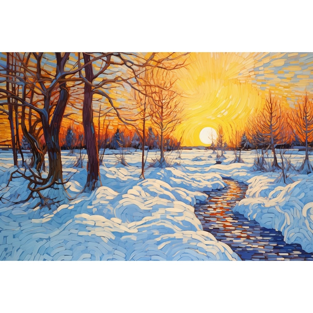 Winter Scenery Canvas
