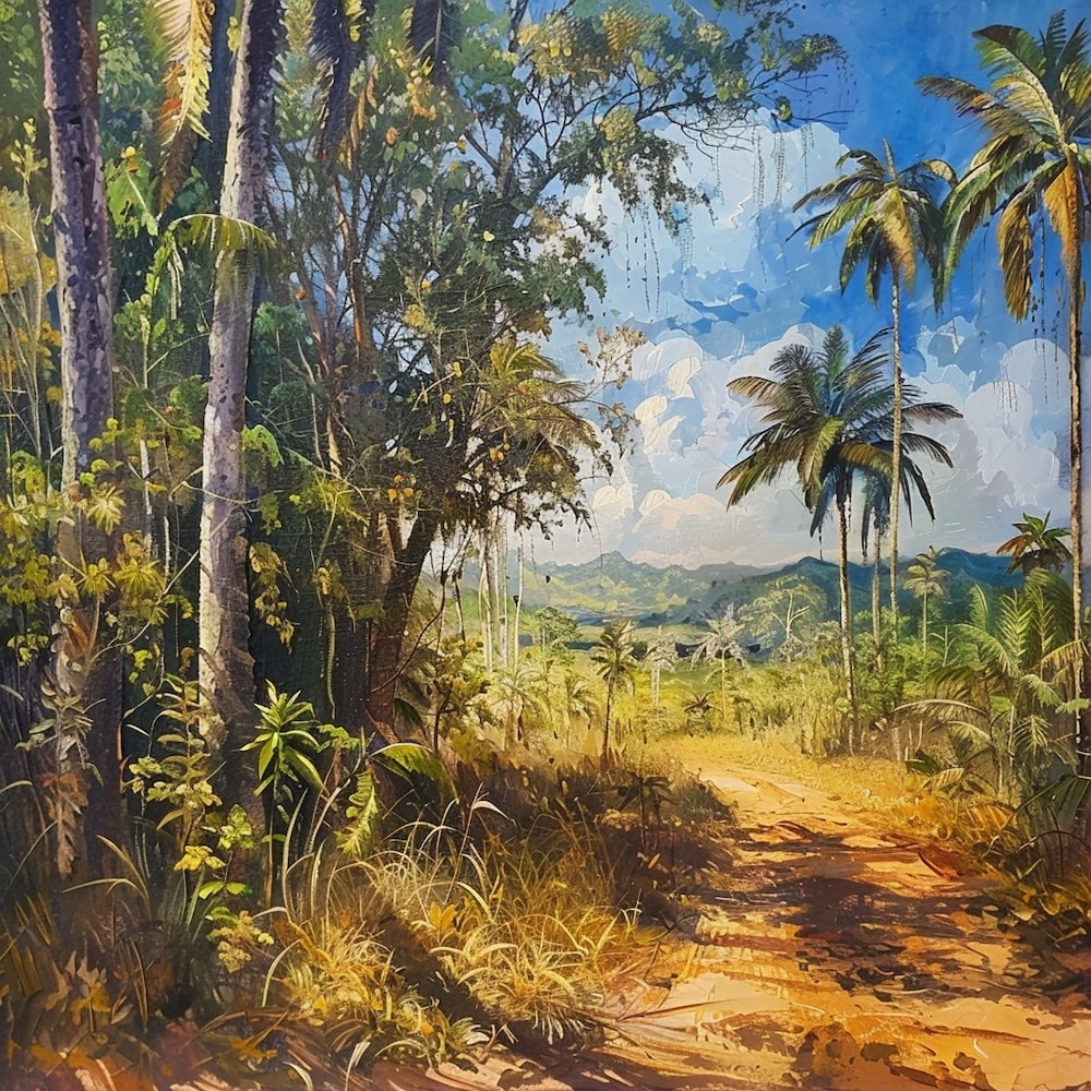 Australian Outback Landscape Canvas