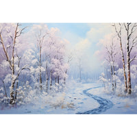 Thumbnail for Winter Forest Painting Wall Art