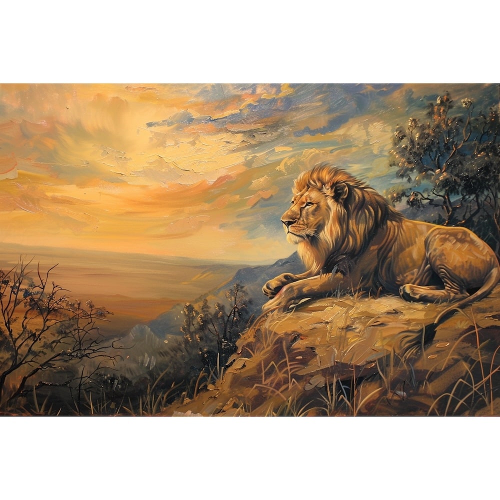 Lion Acrylic Canvas