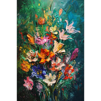 Thumbnail for Flower Canvas Acrylic on Canvas