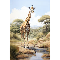 Thumbnail for Giraffe Watercolor Canvas