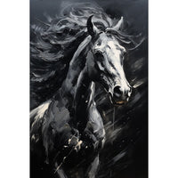 Thumbnail for Black and White Horse Canvas
