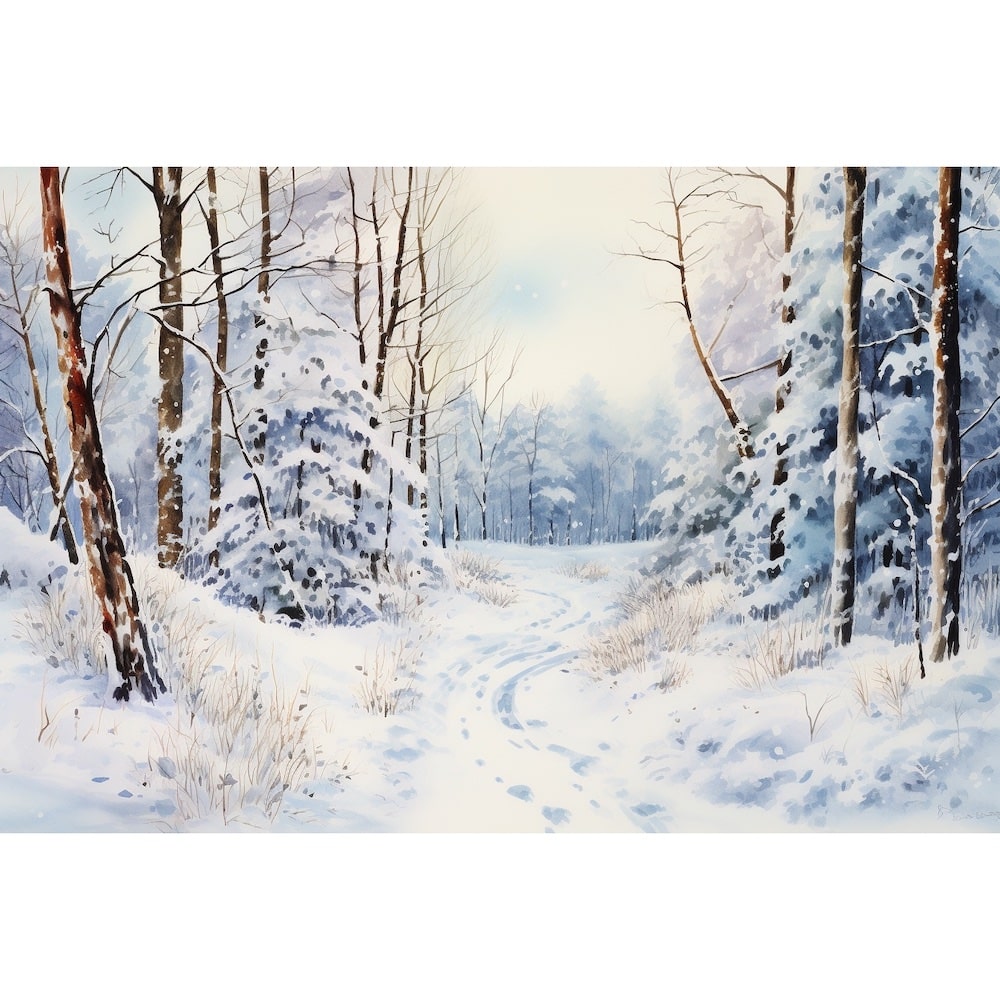 Winter Art on Painting