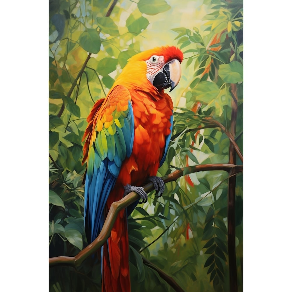 Parrot Oil Canvas