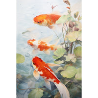 Thumbnail for Koi Fish in Pond Canvas