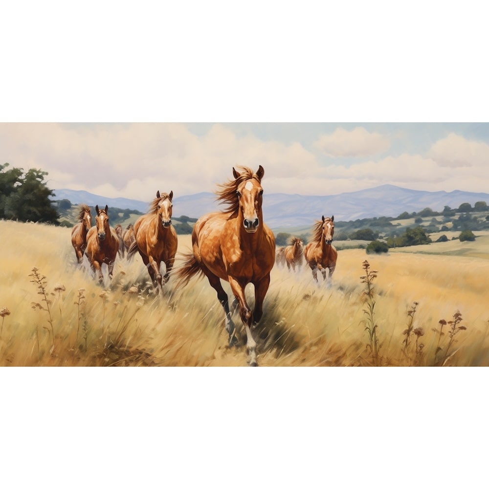 Large Horse Oil Canvas