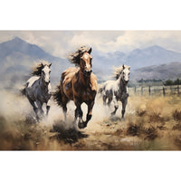 Thumbnail for Canvas of Horses