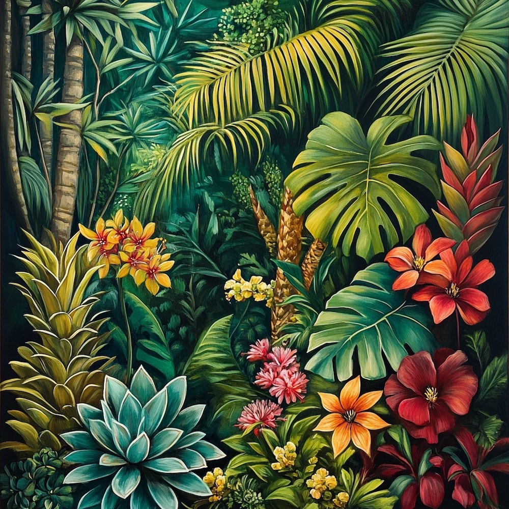 Tropical Mural Canvas