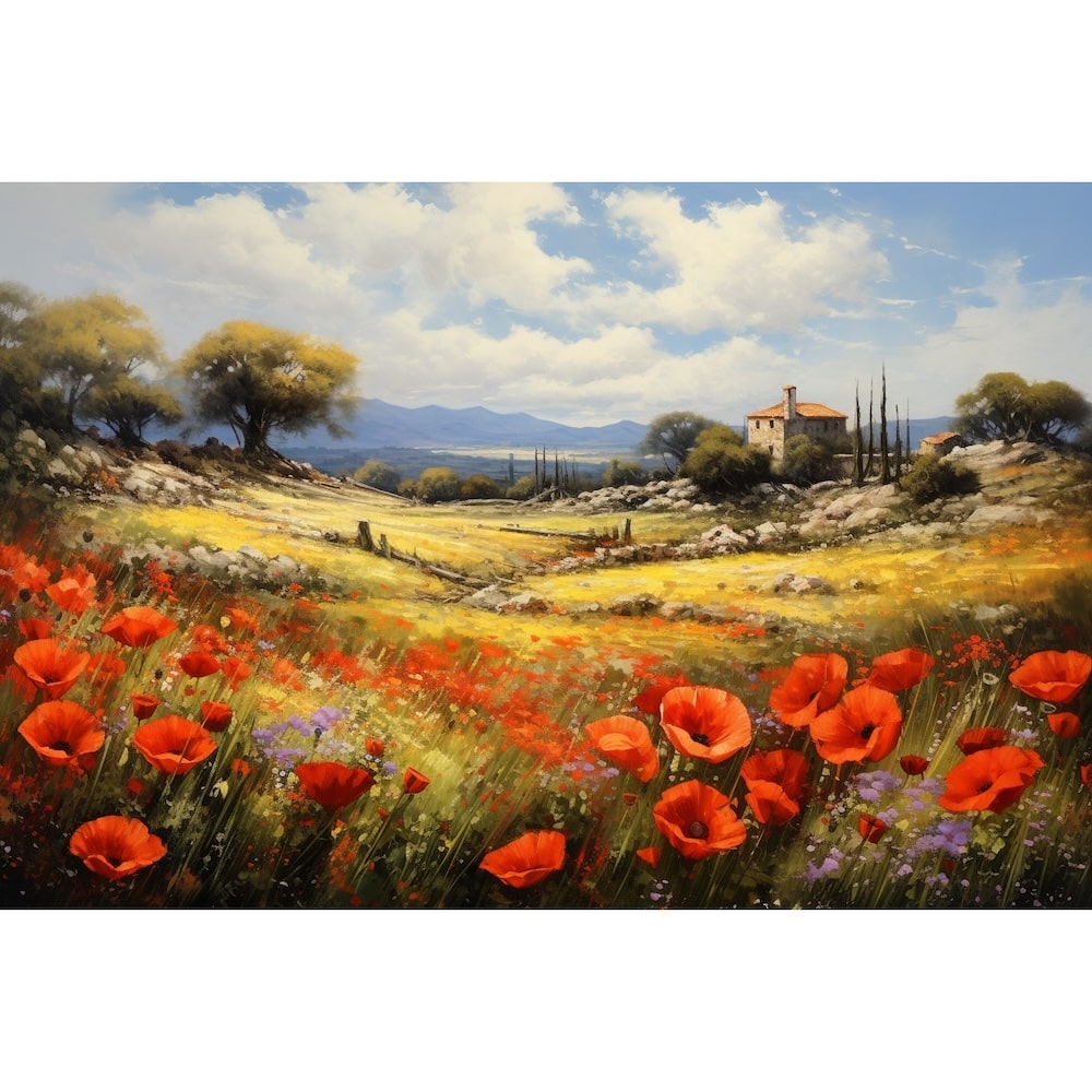 Poppy Painting Canvas