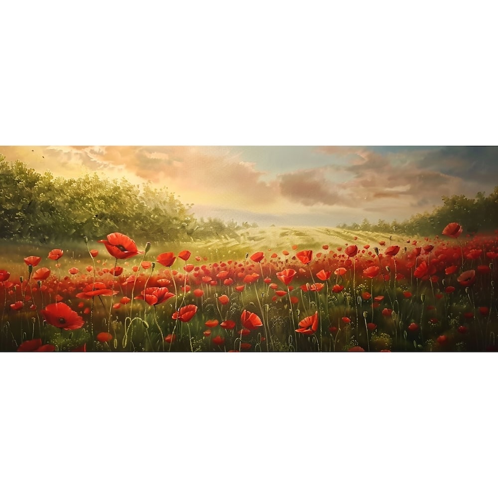 Large Poppy Canvas
