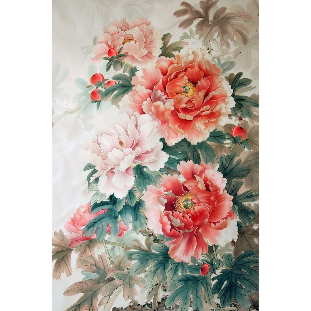 Chinese Peony Canvas