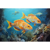 Thumbnail for Two Fish Painting Art